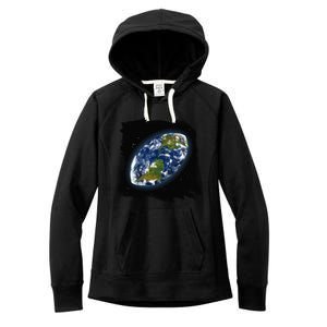 Rugby Ball Earth Women's Fleece Hoodie