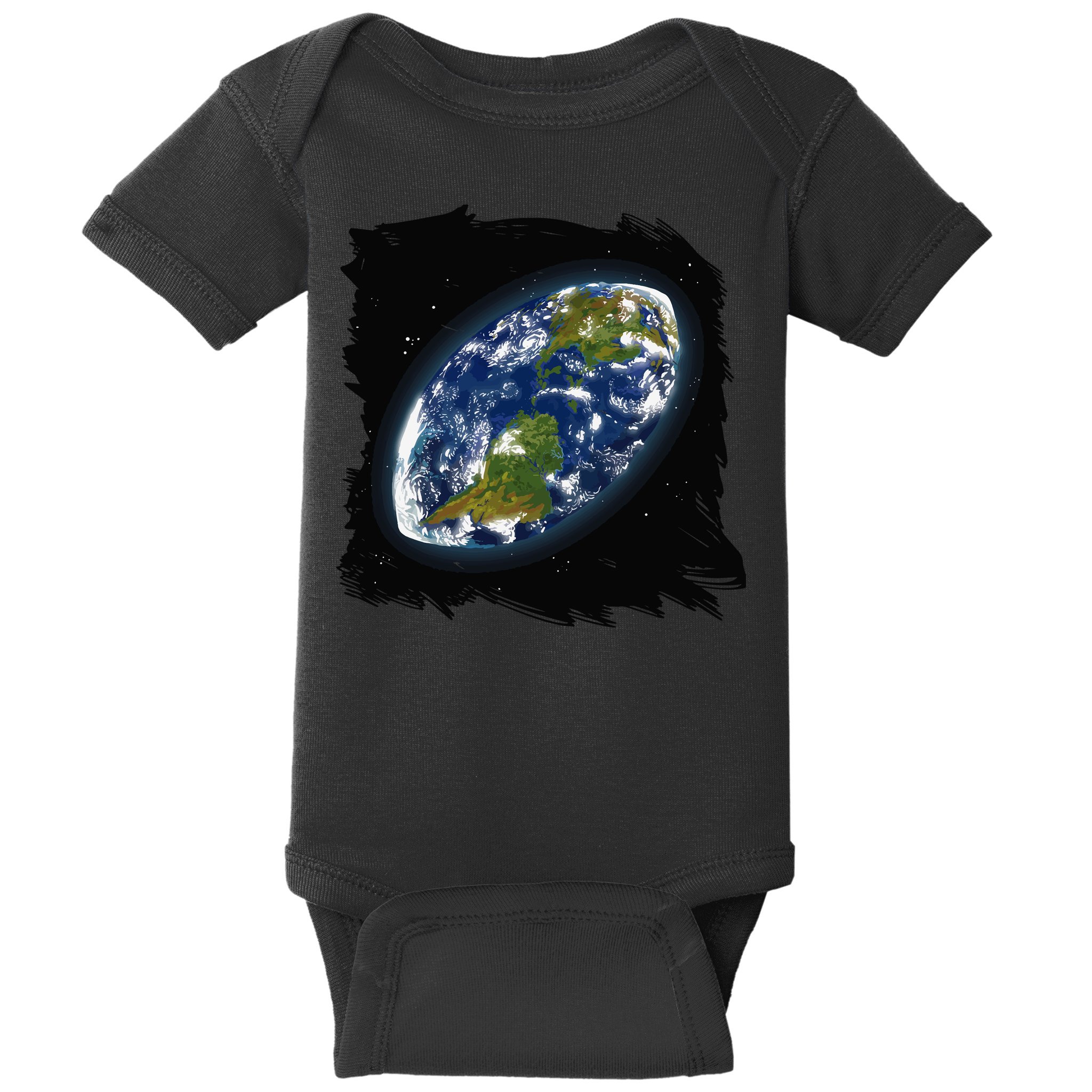 Rugby Ball Earth Baby Bodysuit