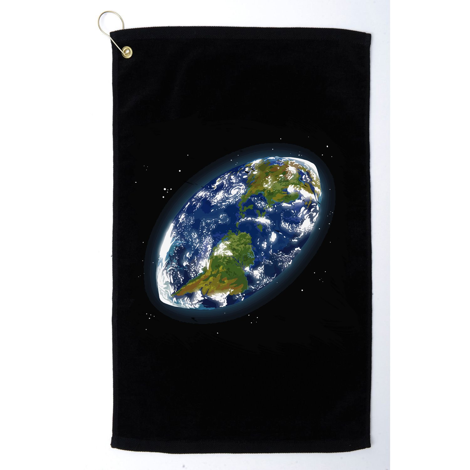 Rugby Ball Earth Golf Towel