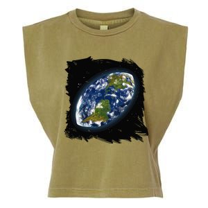 Rugby Ball Earth Garment-Dyed Women's Muscle Tee