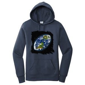 Rugby Ball Earth Women's Pullover Hoodie