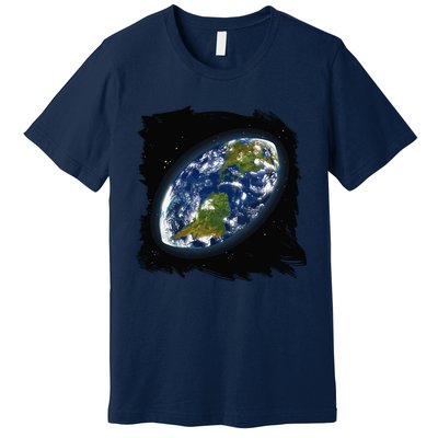 Rugby Ball Earth Premium T-Shirt