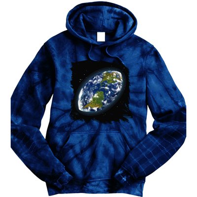 Rugby Ball Earth Tie Dye Hoodie