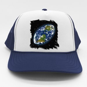 Rugby Ball Earth Trucker Hat