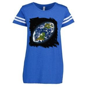 Rugby Ball Earth Enza Ladies Jersey Football T-Shirt