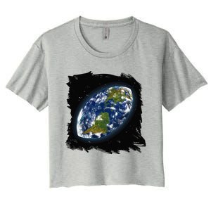 Rugby Ball Earth Women's Crop Top Tee