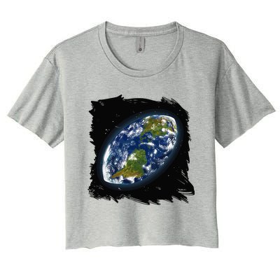 Rugby Ball Earth Women's Crop Top Tee