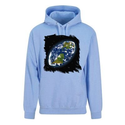 Rugby Ball Earth Unisex Surf Hoodie