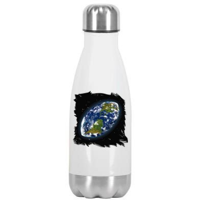 Rugby Ball Earth Stainless Steel Insulated Water Bottle