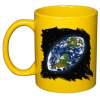 Rugby Ball Earth 11oz C Handle Ceramic Mug