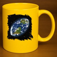 Rugby Ball Earth 11oz C Handle Ceramic Mug