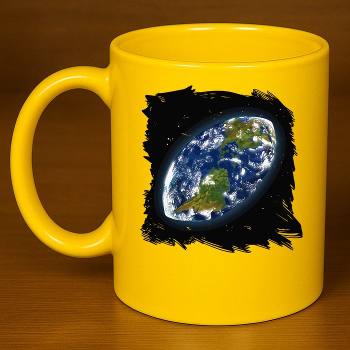 Rugby Ball Earth 11oz C Handle Ceramic Mug