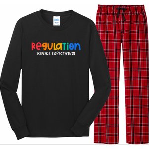 Regulation Before Expectation Autism Awareness Long Sleeve Pajama Set