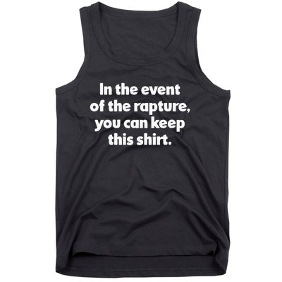 Rapture Biblical End Times For Christian Second Coming Tank Top