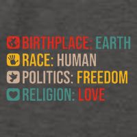 Retro Birthplace Earth Race Human Politics Freedom Positive Vector Backpack