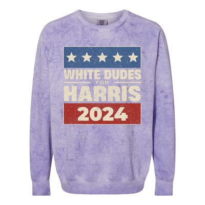 Retro Button Election For Democrats Colorblast Crewneck Sweatshirt