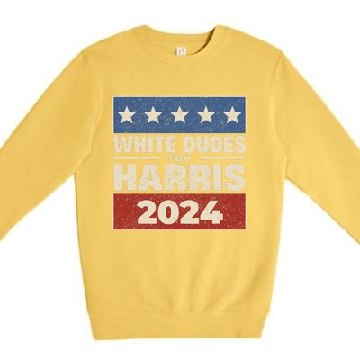 Retro Button Election For Democrats Premium Crewneck Sweatshirt