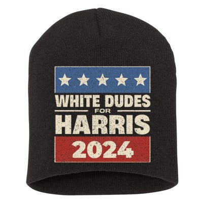 Retro Button Election For Democrats Short Acrylic Beanie