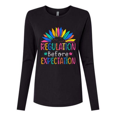 Regulation Before Expectation Womens Cotton Relaxed Long Sleeve T-Shirt