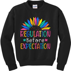 Regulation Before Expectation Kids Sweatshirt