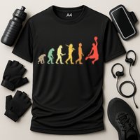 Retro Basketball Evolution Gift For Basketball Players Cooling Performance Crew T-Shirt