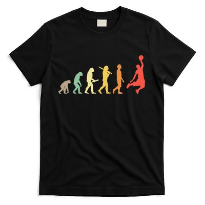 Retro Basketball Evolution Gift For Basketball Players T-Shirt