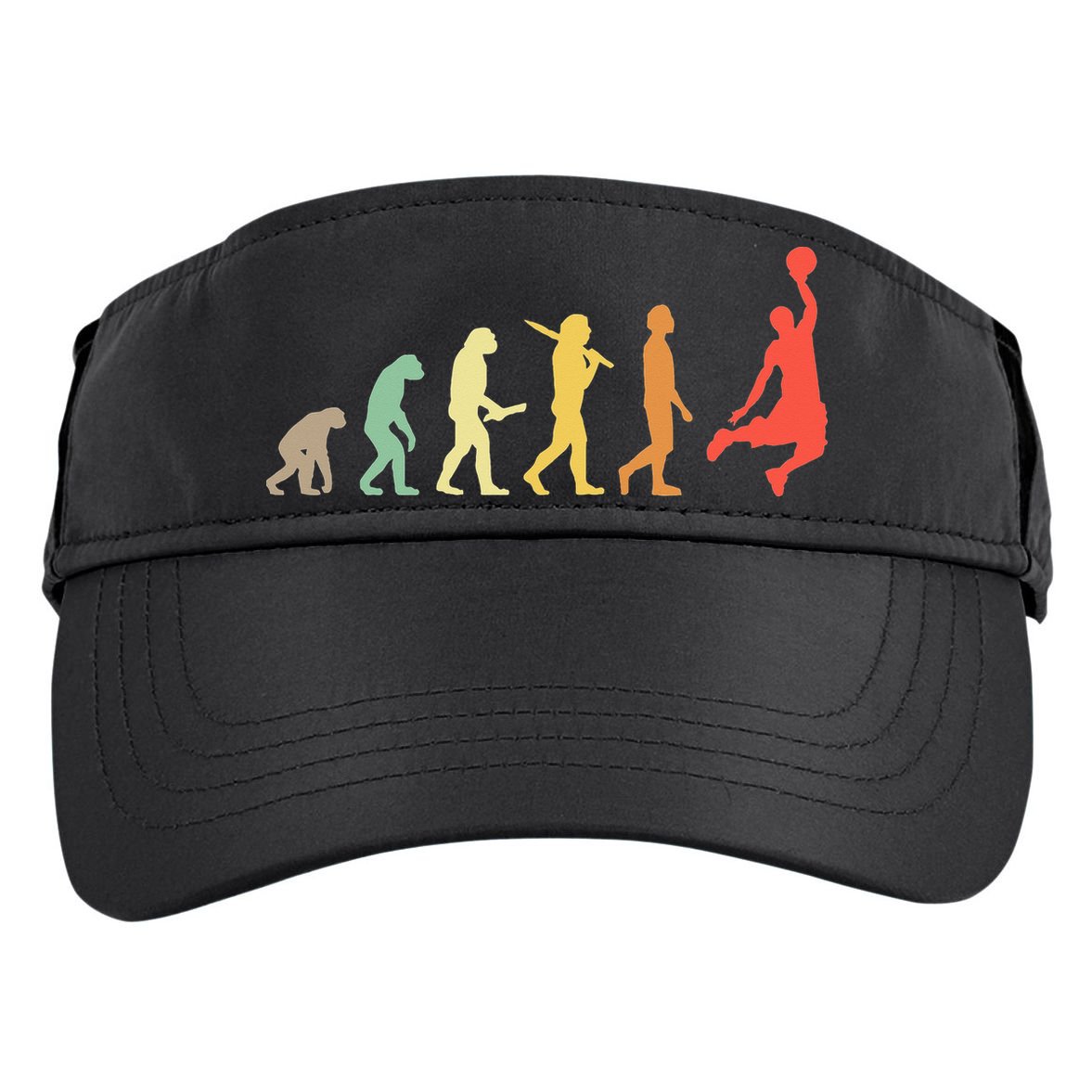 Retro Basketball Evolution Gift For Basketball Players Adult Drive Performance Visor