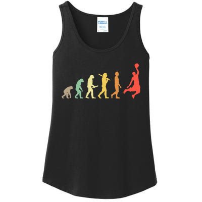 Retro Basketball Evolution Gift For Basketball Players Ladies Essential Tank