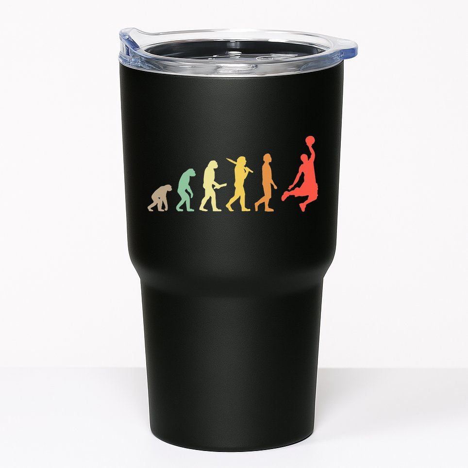 Retro Basketball Evolution Gift For Basketball Players Tumbler