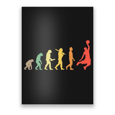 Retro Basketball Evolution Gift For Basketball Players Poster