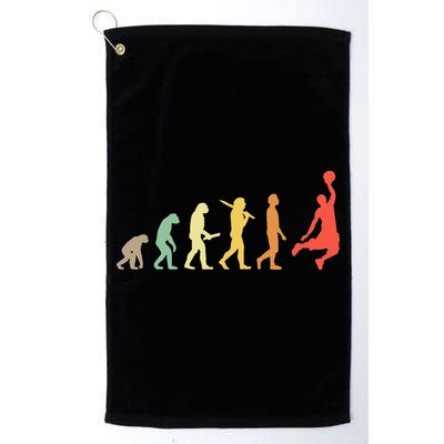 Retro Basketball Evolution Gift For Basketball Players Golf Towel