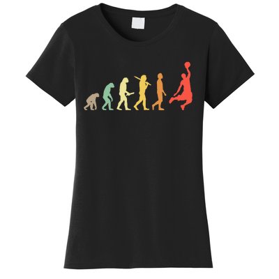 Retro Basketball Evolution Gift For Basketball Players Women's T-Shirt