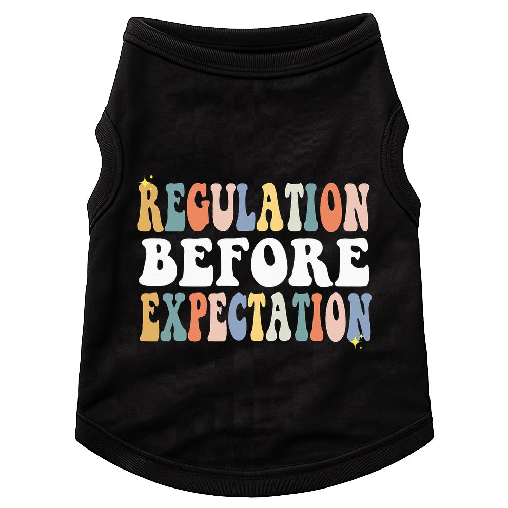 Regulation Before Expectation Groovy SPED Teacher OT Therapy Doggie Tank