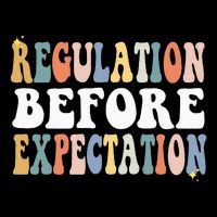Regulation Before Expectation Groovy SPED Teacher OT Therapy 16 in Basic Backpack