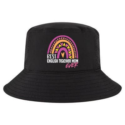 Rainbow Best English Teacher Mom Ever Mother's Day Cool Comfort Performance Bucket Hat