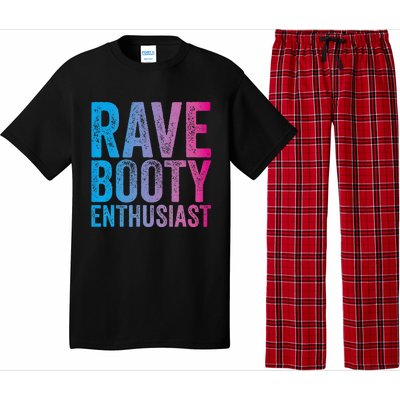 Rave Booty Enthusiast Quote Trippy Outfit EDM Music Festival Pajama Set