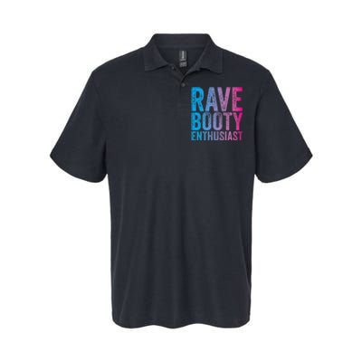 Rave Booty Enthusiast Quote Trippy Outfit EDM Music Festival Softstyle Adult Sport Polo