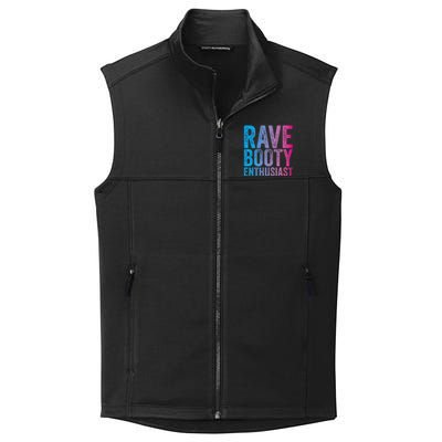 Rave Booty Enthusiast Quote Trippy Outfit EDM Music Festival Collective Smooth Fleece Vest