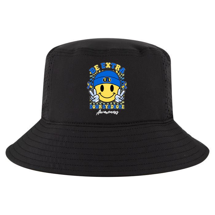Retro Be Extra Down Syndrome Awareness Smiley Emoji Cool Comfort Performance Bucket Hat