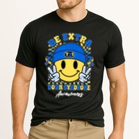 Retro Be Extra Down Syndrome Awareness Smiley Emoji Cooling Performance Crew T-Shirt