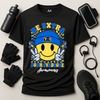 Retro Be Extra Down Syndrome Awareness Smiley Emoji Cooling Performance Crew T-Shirt