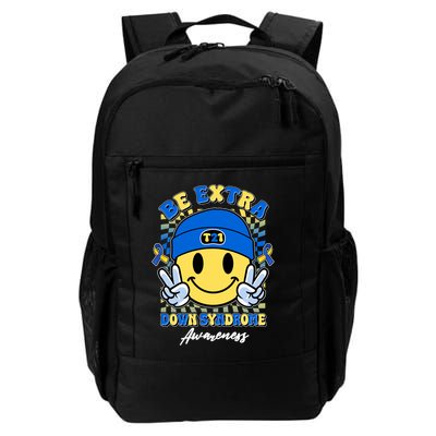 Retro Be Extra Down Syndrome Awareness Smiley Emoji Backpack