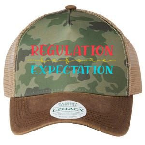 Regulation Before Expectation Autistic Legacy Tie Dye Trucker Hat