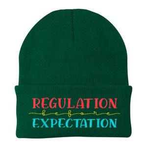 Regulation Before Expectation Autistic Knit Cap Winter Beanie