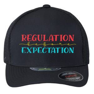 Regulation Before Expectation Autistic Flexfit Unipanel Trucker Cap