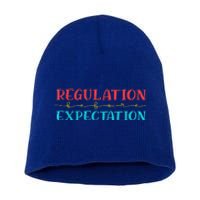 Regulation Before Expectation Autistic Short Acrylic Beanie