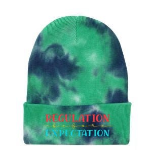 Regulation Before Expectation Autistic Tie Dye 12in Knit Beanie