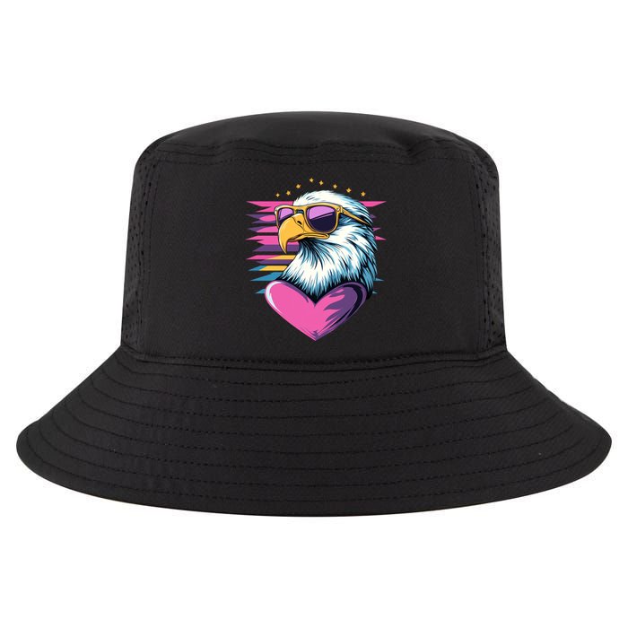Retro Bald Eagle Valentines Day Funny Gift Cool Comfort Performance Bucket Hat