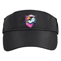 Retro Bald Eagle Valentines Day Funny Gift Adult Drive Performance Visor
