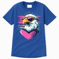 Retro Bald Eagle Valentines Day Funny Gift Tall T-Shirt